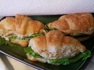 Dill Chicken (or Turkey) Salad Croissant Sandwiches